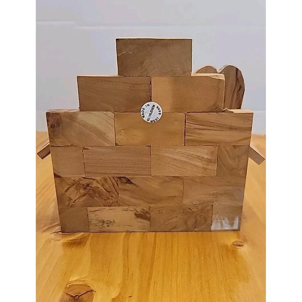 Hand Carved Olive Wood Nativity Scene‎ From The Holy Land Christmas Decor